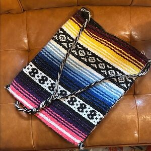 Multicolor Striped Women's Bag